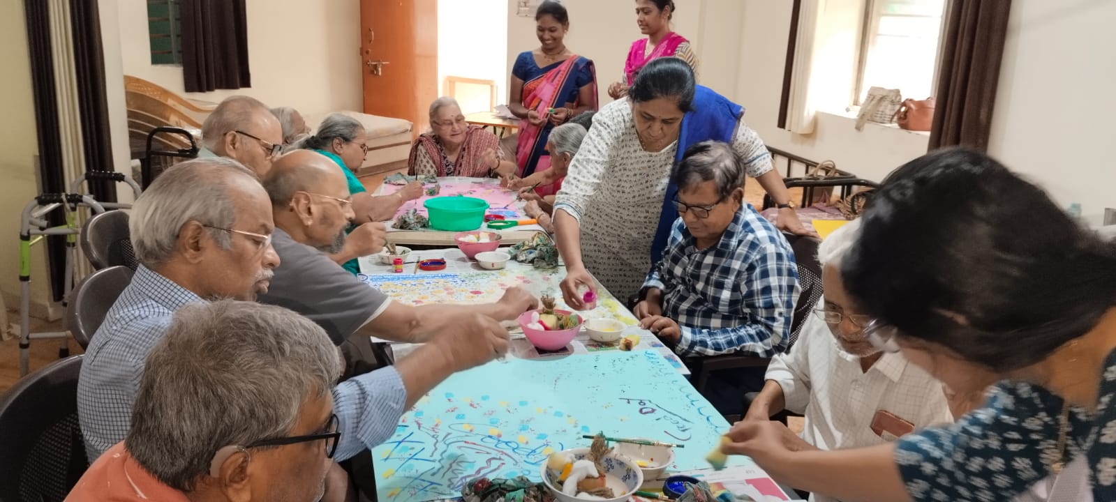 Art and craft activity guided by our able centre head Mrs Yogini