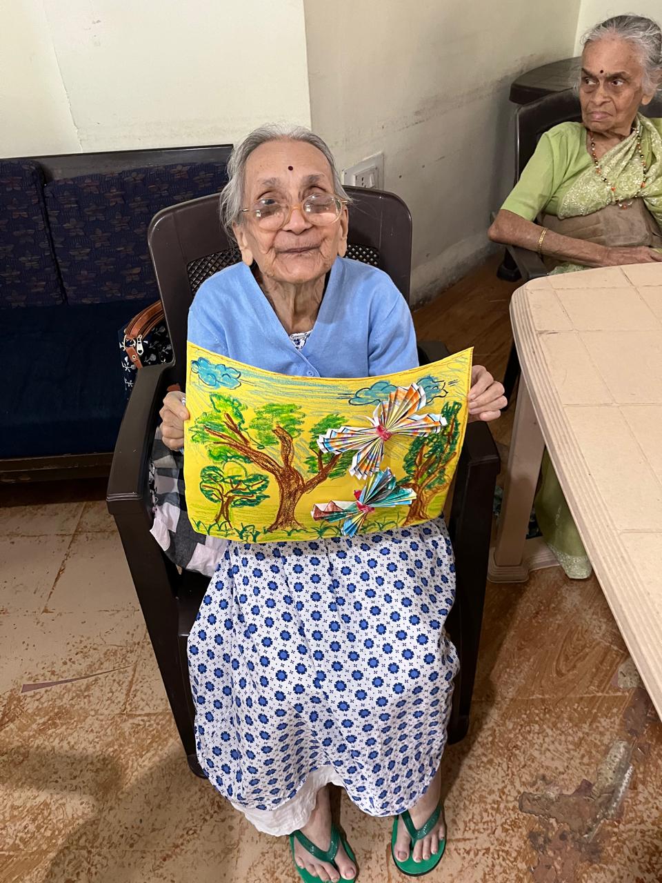 A very proud creator and her creation