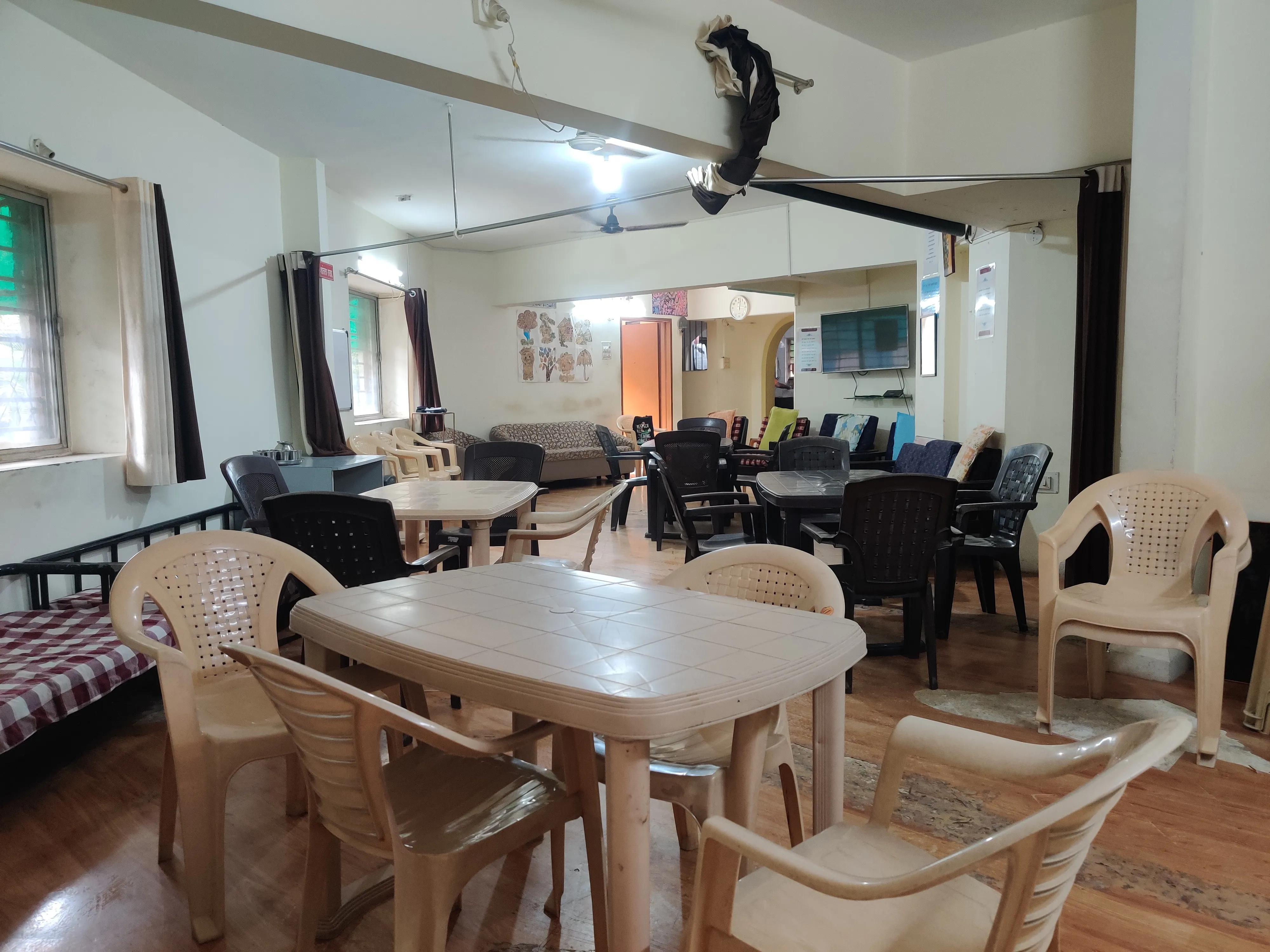 Hall room for dining and activities